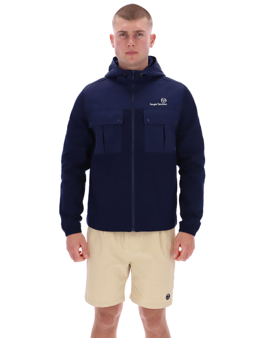 Sergio Tacchini Men's Calisti Hooden Jacket Maritime Blue