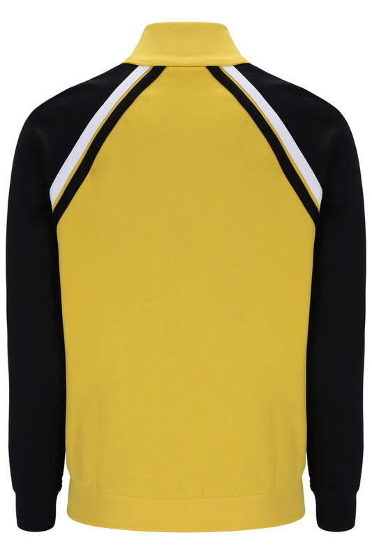 Sergio Tacchini Men's Ghibli Davis Track Top Mango Mint / Black / White