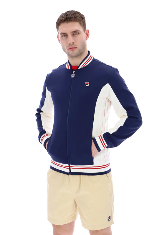 Fila Vintage Men's Settanta 2 Track Top Fila Navy / Gardenia / Fila Red
