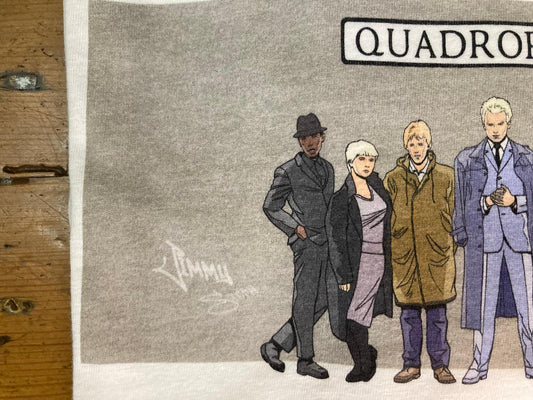 Quadrophenia Alley Men's Exclusive Icon Quadrophenia Cast Print T-Shirt White