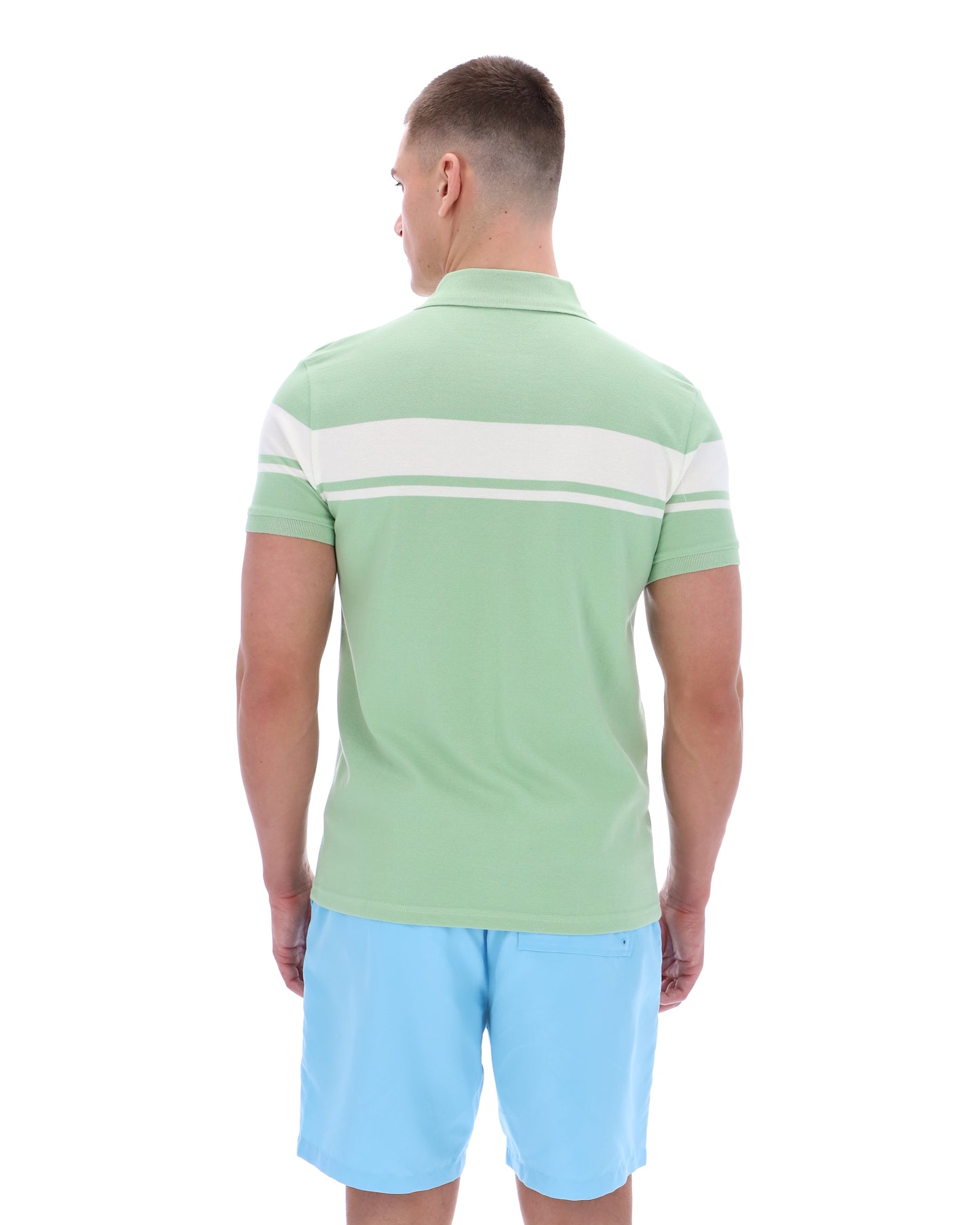Sergio Tacchini Men's STM14554 SS Young Line Polo Shirt Quiet Green