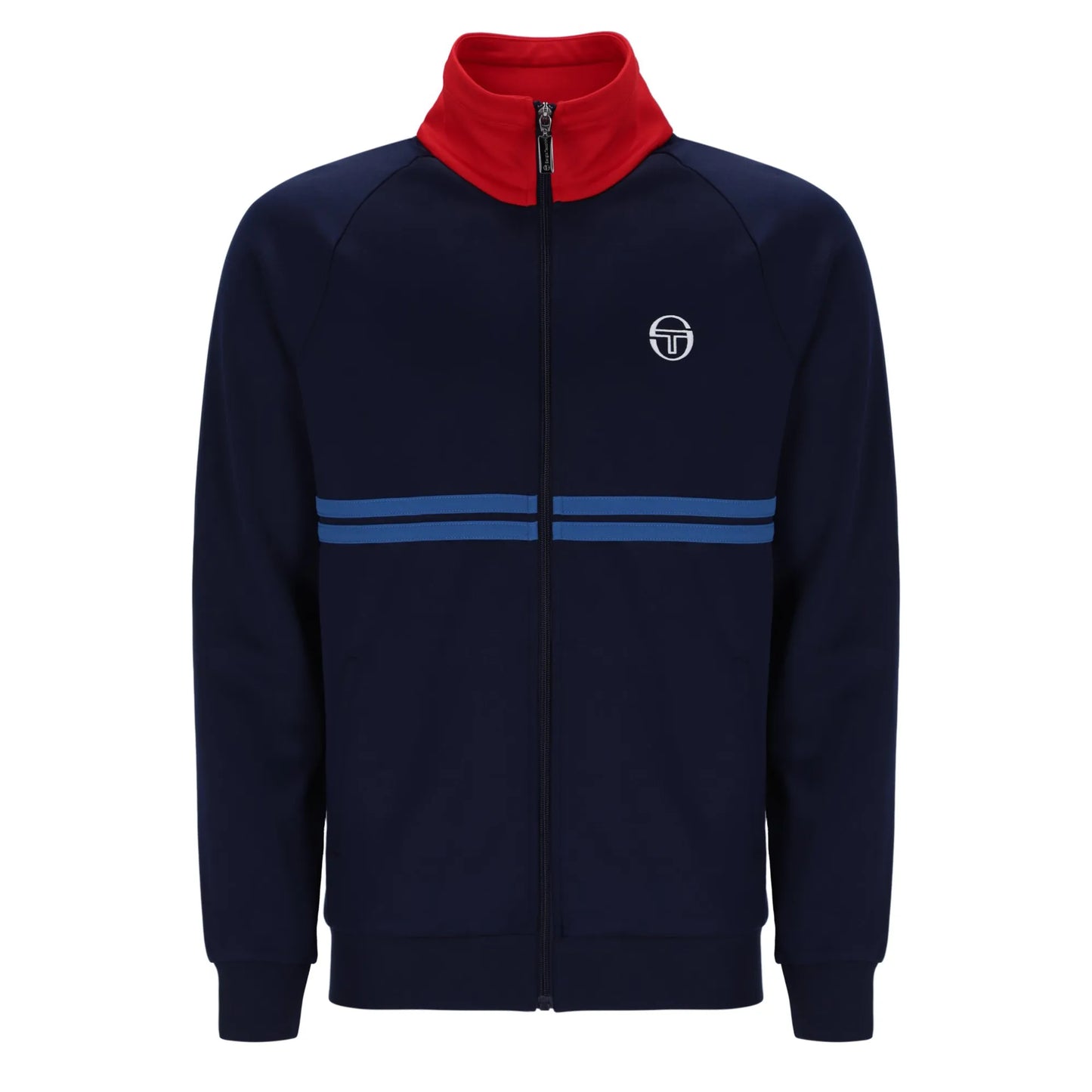 Sergio Tacchini Men's Dallas Track Top Maritime Blue / Adrenaline Rush