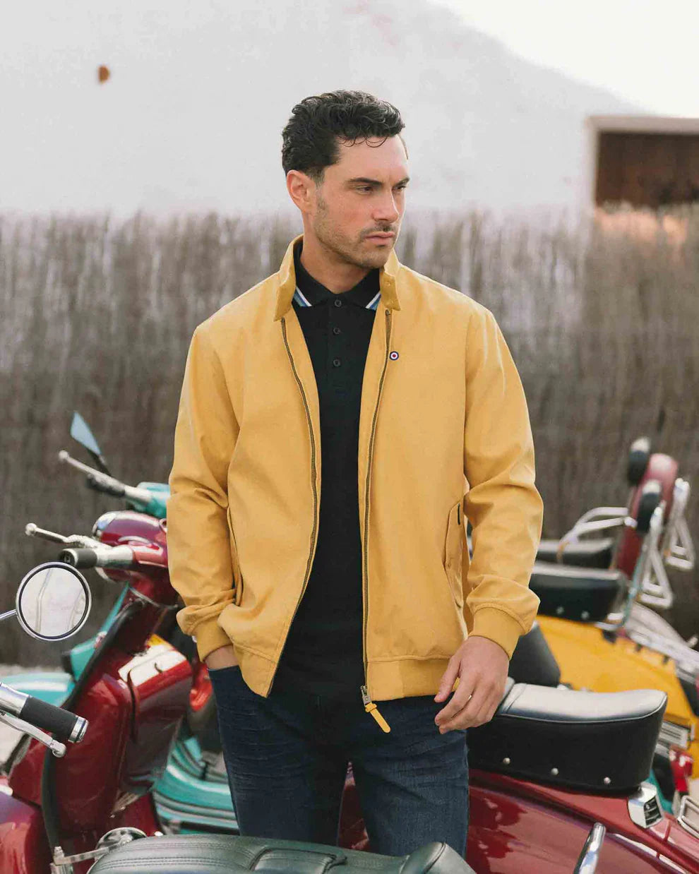 The Classic Must-Have: Lambretta Harrington Jacket in Mustard