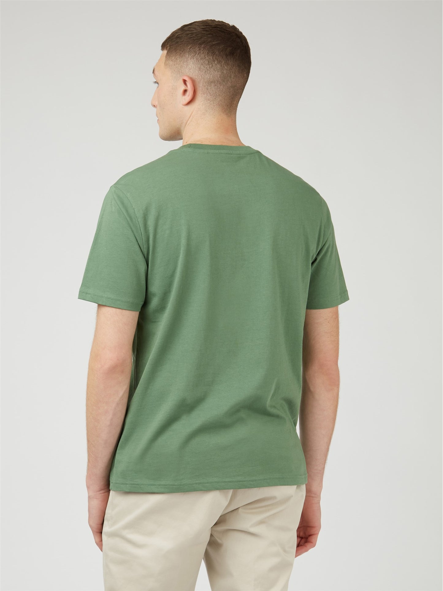 Ben Sherman Men's 0059326 SS Signature Pocket T-Shirt Rich Fern