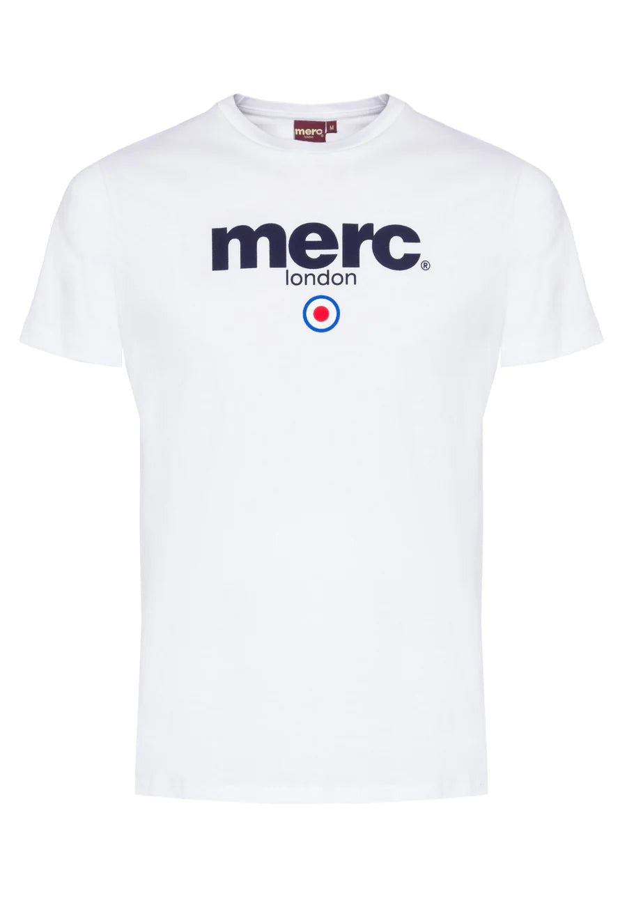 Merc Men's Brighton Crew Neck T Shirt White