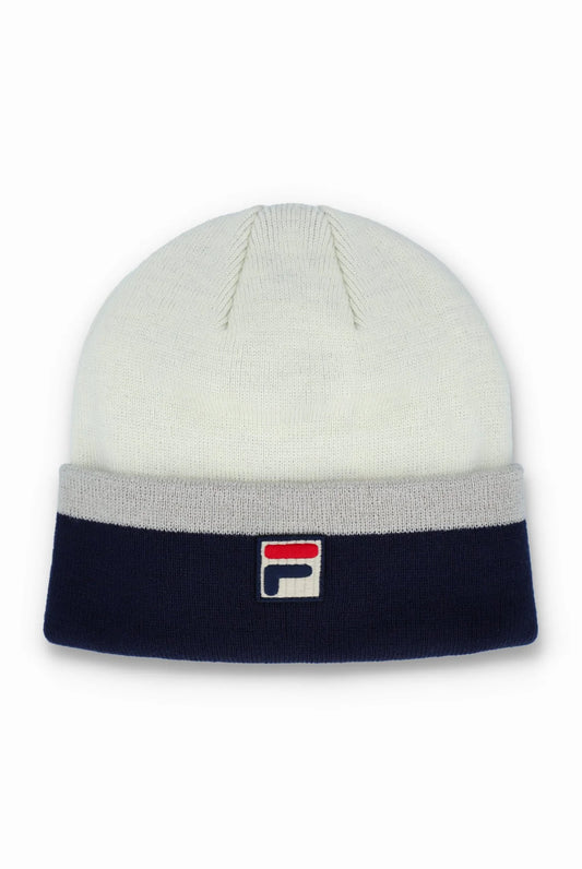 Fila Vintage Men's FHXF24002 Case Multi Tone Beanie Hat Fila Navy