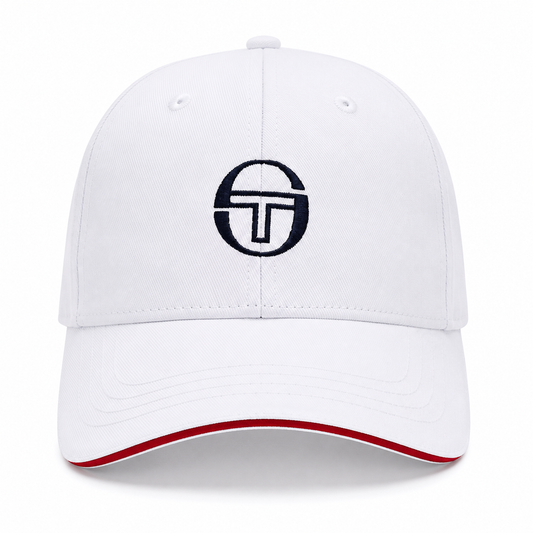 Sergio Tacchini Men's Cortona Baseball Cap White