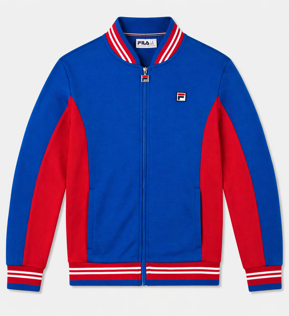 Fila Vintage Men's Settanta 2 Track Top Turkish Sea / Fila Navy / White