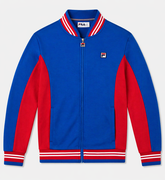Fila Vintage Men's Settanta 2 Track Top Turkish Sea / Fila Navy / White