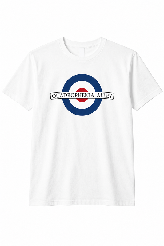 Quadrophenia Alley Men's Exclusive Mod Target Print T-Shirt White