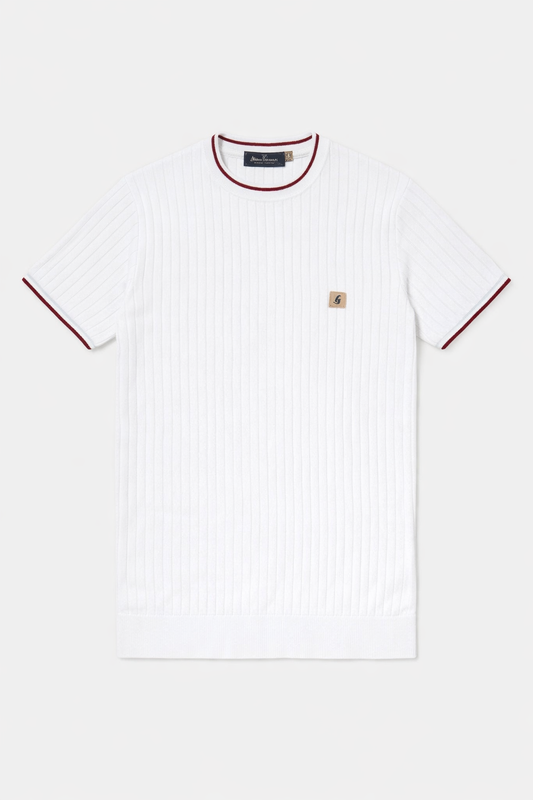 Gabicci Vintage Men's V56GM17 Santino Crew Neck T-Shirt White