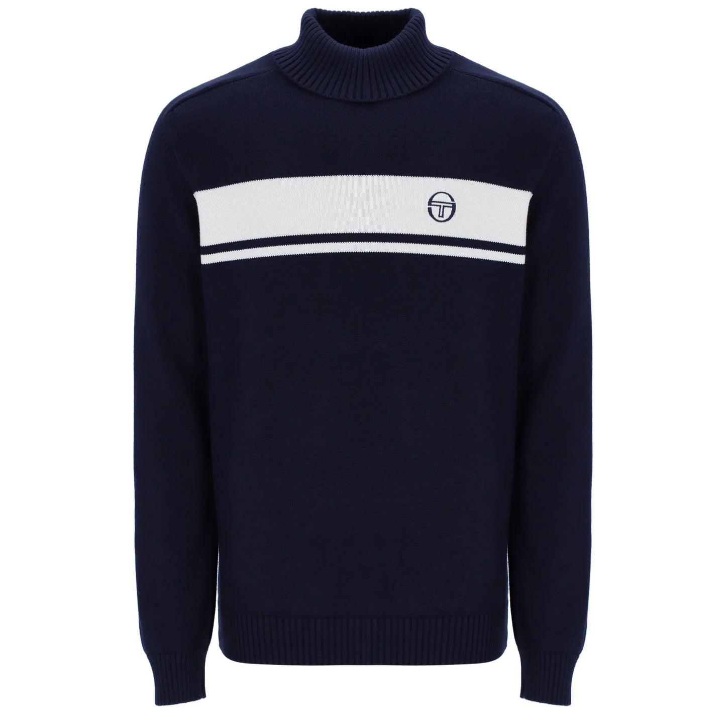 Sergio Tacchini Men's Damarindo Turtle Neck Jumper Maritime Blue