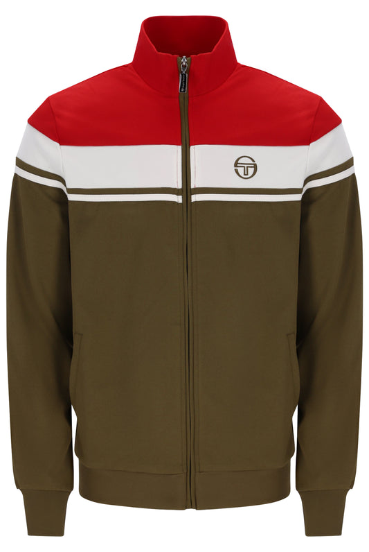 Sergio Tacchini Damarindo Track Top Adrenaline Rush / Gardenia / Dark Olive