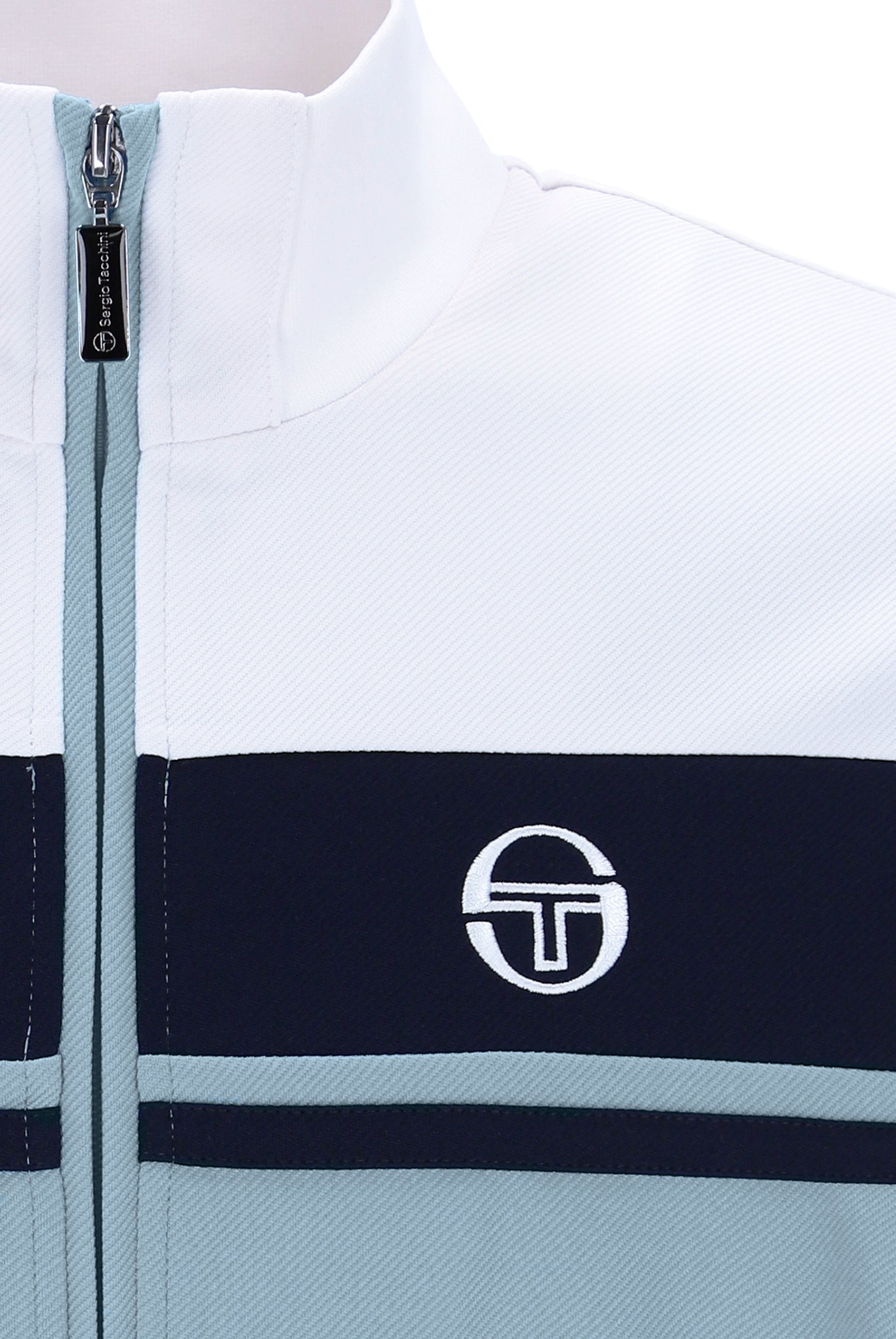 Sergio Tacchini Men's Damarindo Track Top White / Maritime Blue