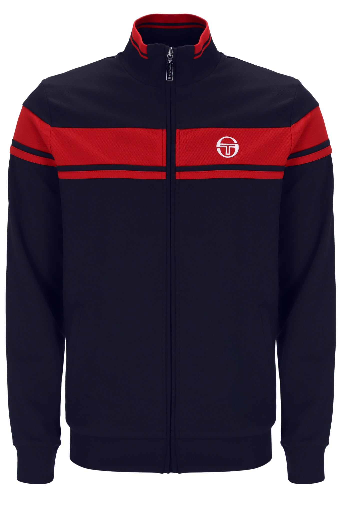 Sergio Tacchini Men's Damarindo Track Top Maritime Blue / Adrenaline Rush