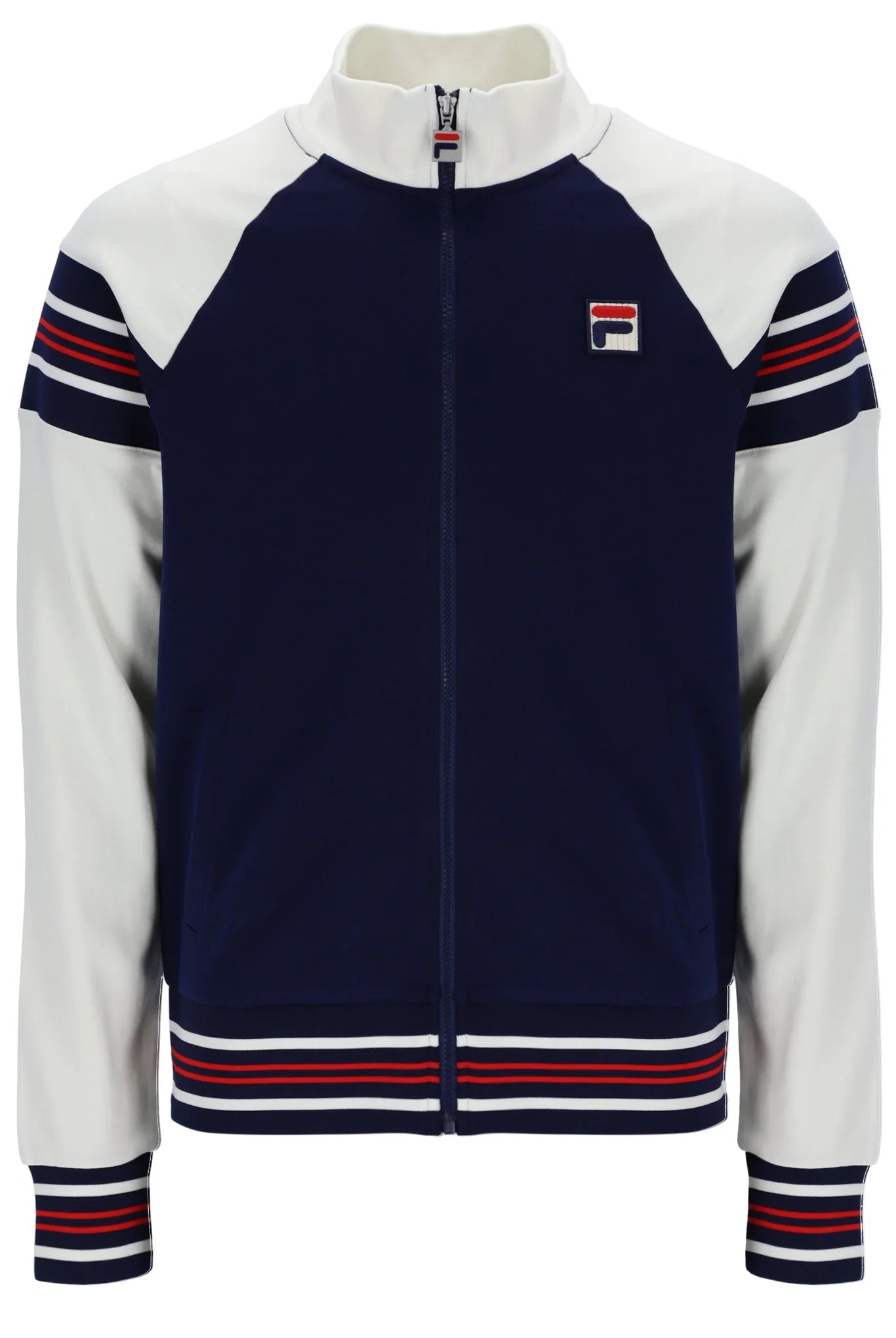 Fila Vintage Men's Ferarra Track Top Gardenia