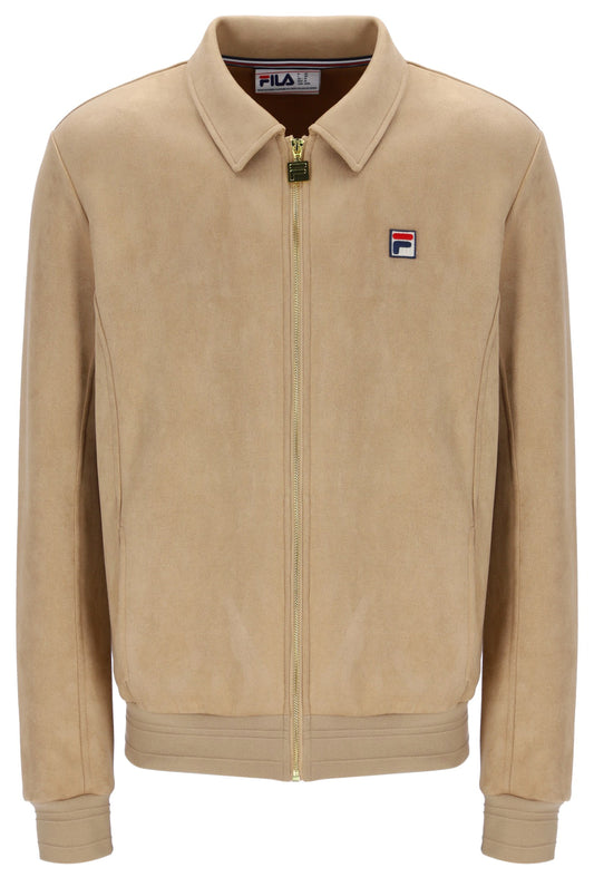 Fila Vintage Men's Francesco Suede Jacket Classic Beige