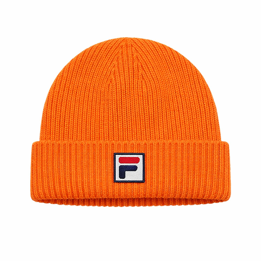 Fila Vintage Men's FHXF2214 Classic Watchman Chunky Knit Turn Up Beanie Hat Mandarin