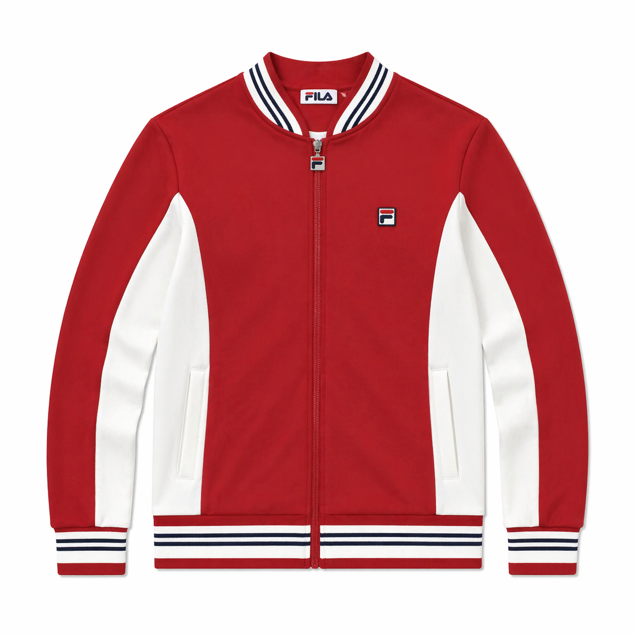 Fila Vintage Men's Settanta 2 Track Top Garnet Red