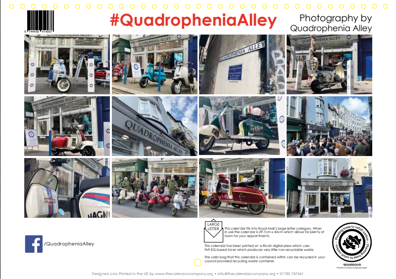 Quadrophenia Alley Exclusive 2025 Calendar