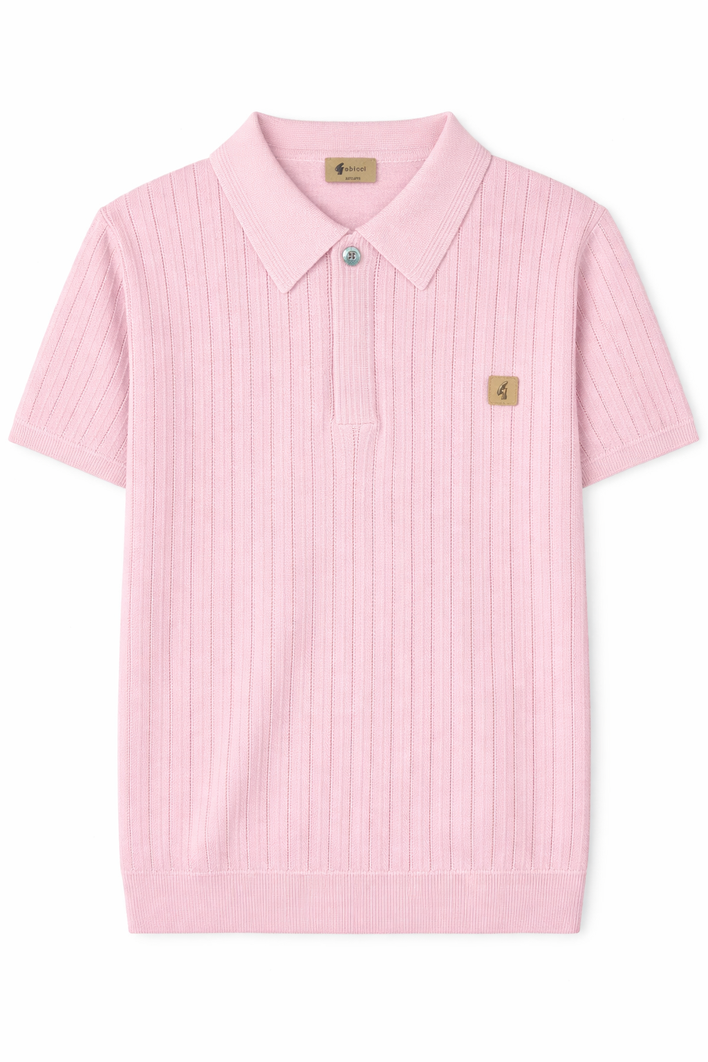 Gabicci Vintage Men's V56GM04 Woodall SS Polo Shirt Candy Pink