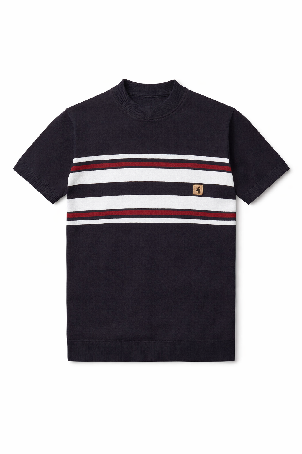 Gabicci Vintage Men's V56GM19 Liam Crew Neck T-Shirt Navy Blue
