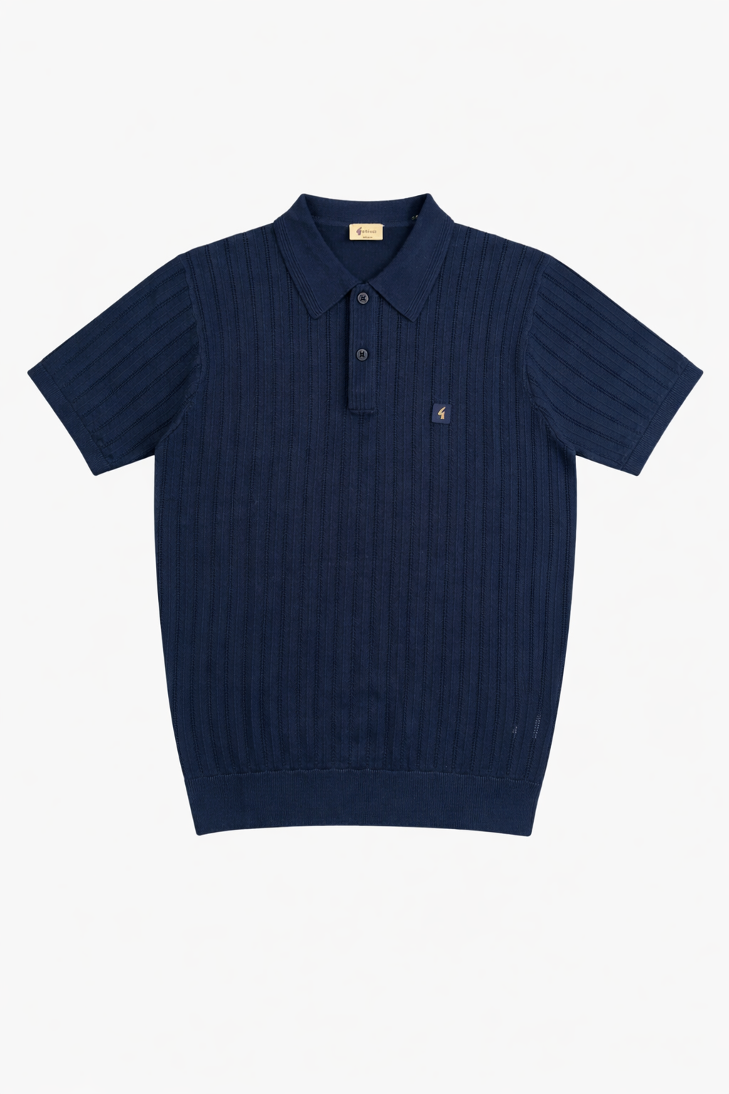 Gabicci Vintage Men's V56GM04 Woodall SS Polo Shirt Navy Blue