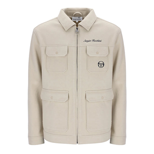 Sergio Tacchini Men's Henri Field Jacket Pelican Beige