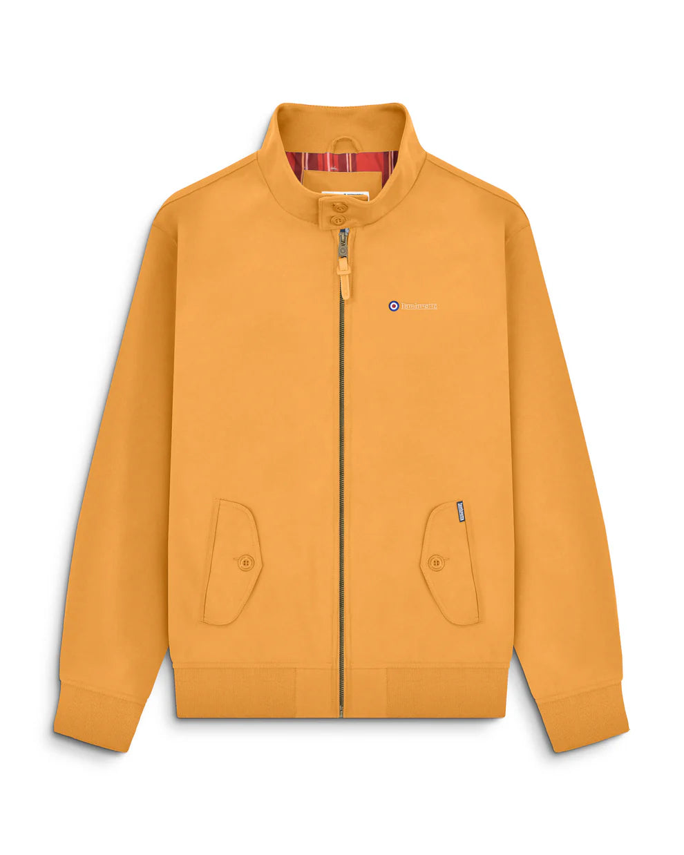 Lambretta Men's LMBBHH1 Shower Resistant Classic Harrington Jacket Mustard