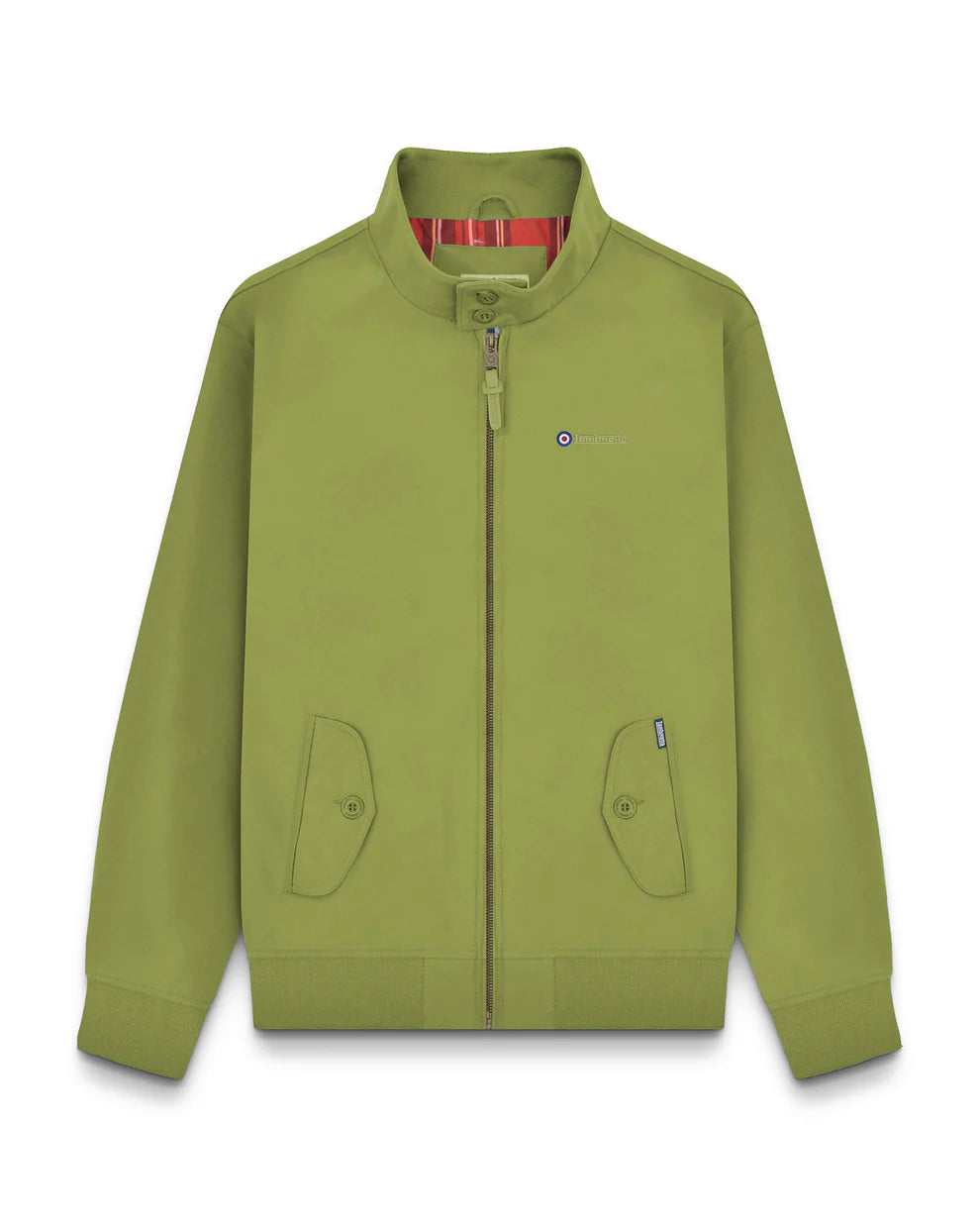 Lambretta Men's LMBBHH1 Shower Resistant Classic Harrington Jacket Olive Green
