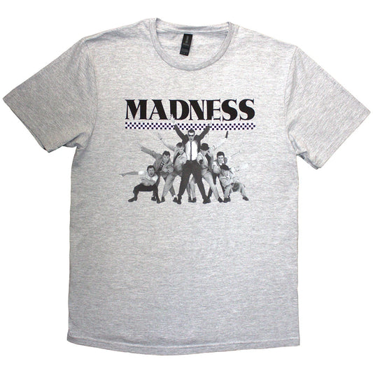 Madness Official Check Design T Shirt Grey