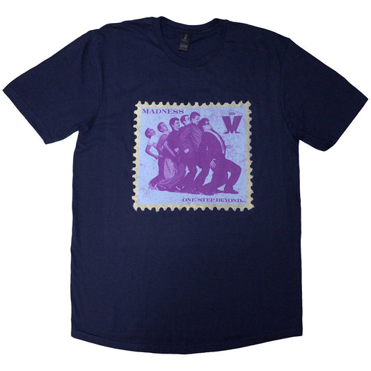Madness Official Stamp Design T Shirt Navy Blue