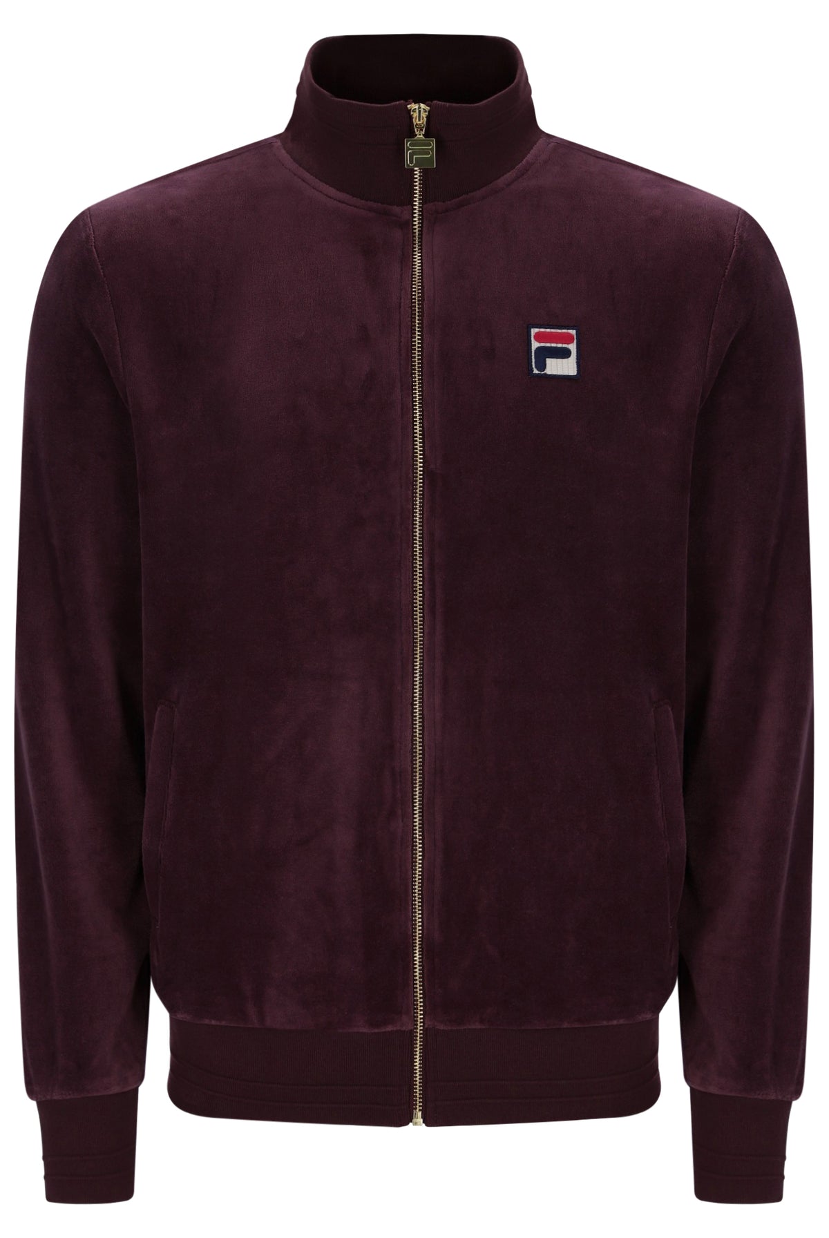Fila Vintage Nero 2 Velour Track Top Fudge