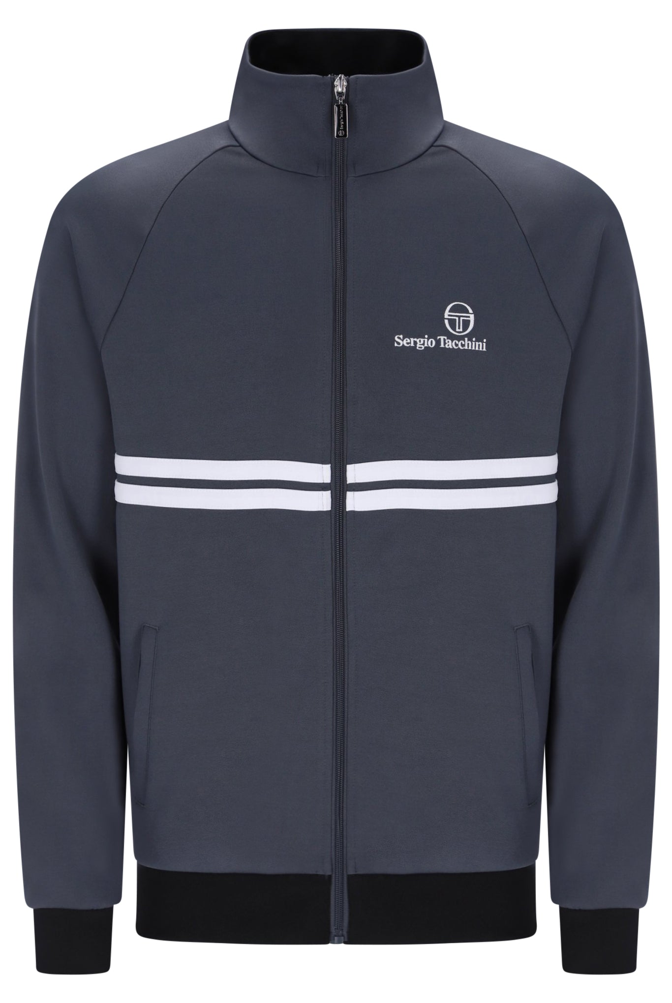 Sergio Tacchini Men's Dallas Track Top Turbulence / White / Black