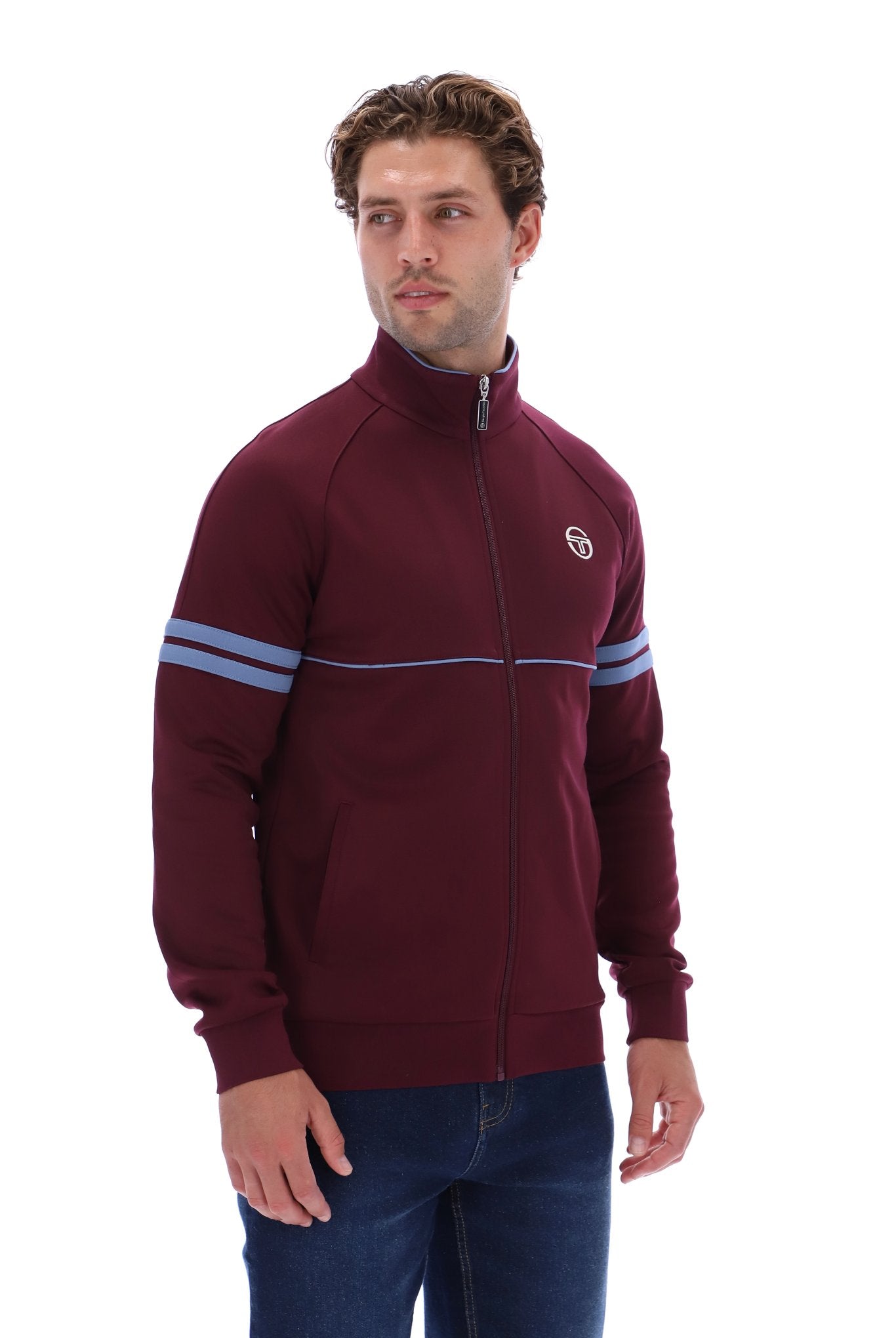 Sergio Tacchini Men's Orion Track Top Fig / Country Blue