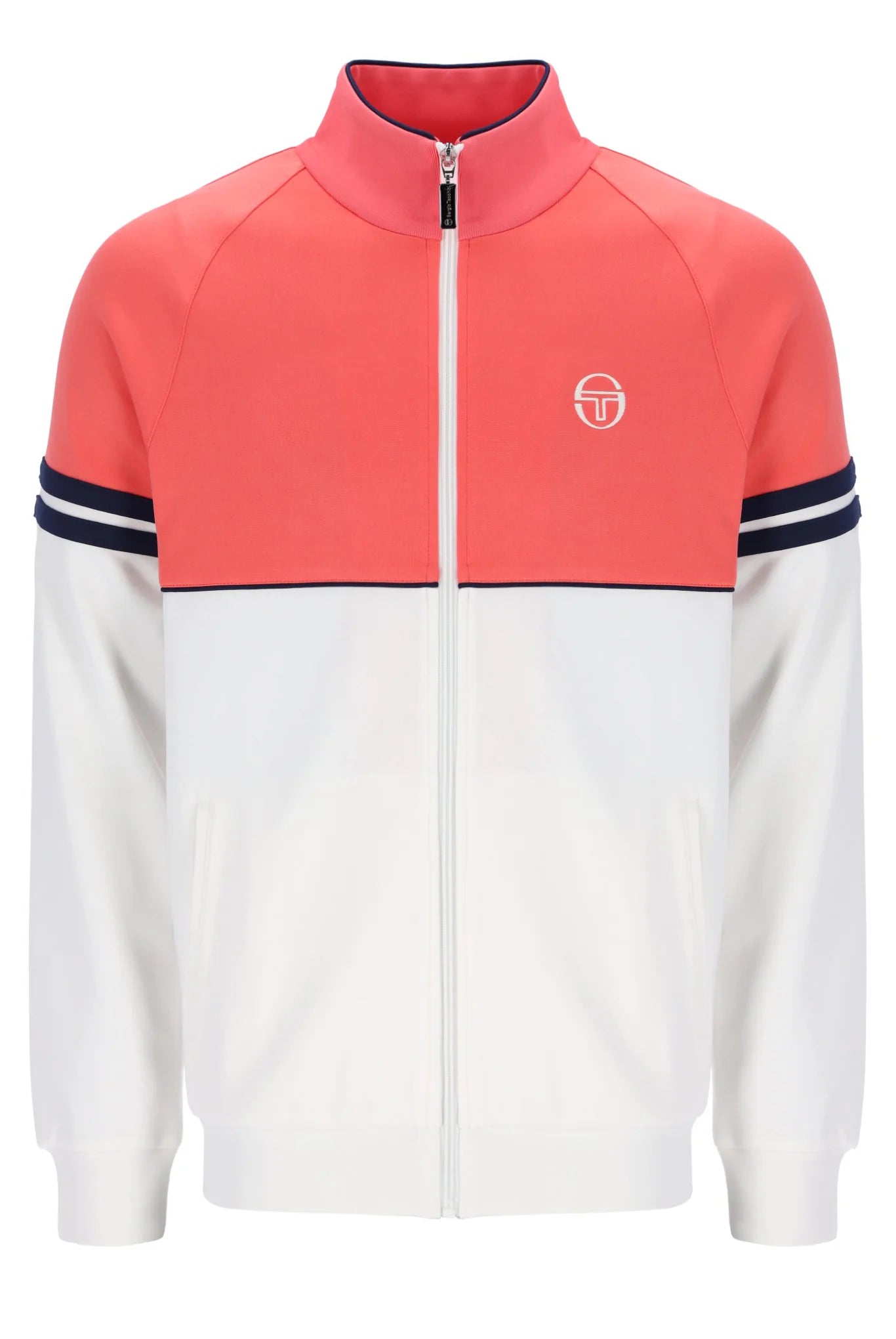 Sergio Tacchini Men's Orion Track Top Dubarry / Gardenia / Maritime Blue