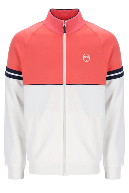 Sergio Tacchini Men's Orion Track Top Dubarry / Gardenia / Maritime Blue