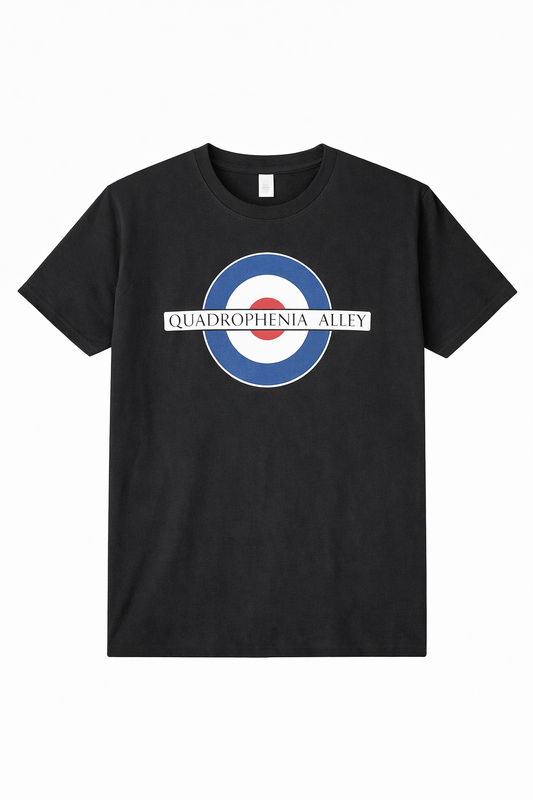 Quadrophenia Alley Men's Exclusive Mod Target Print T-Shirt Black