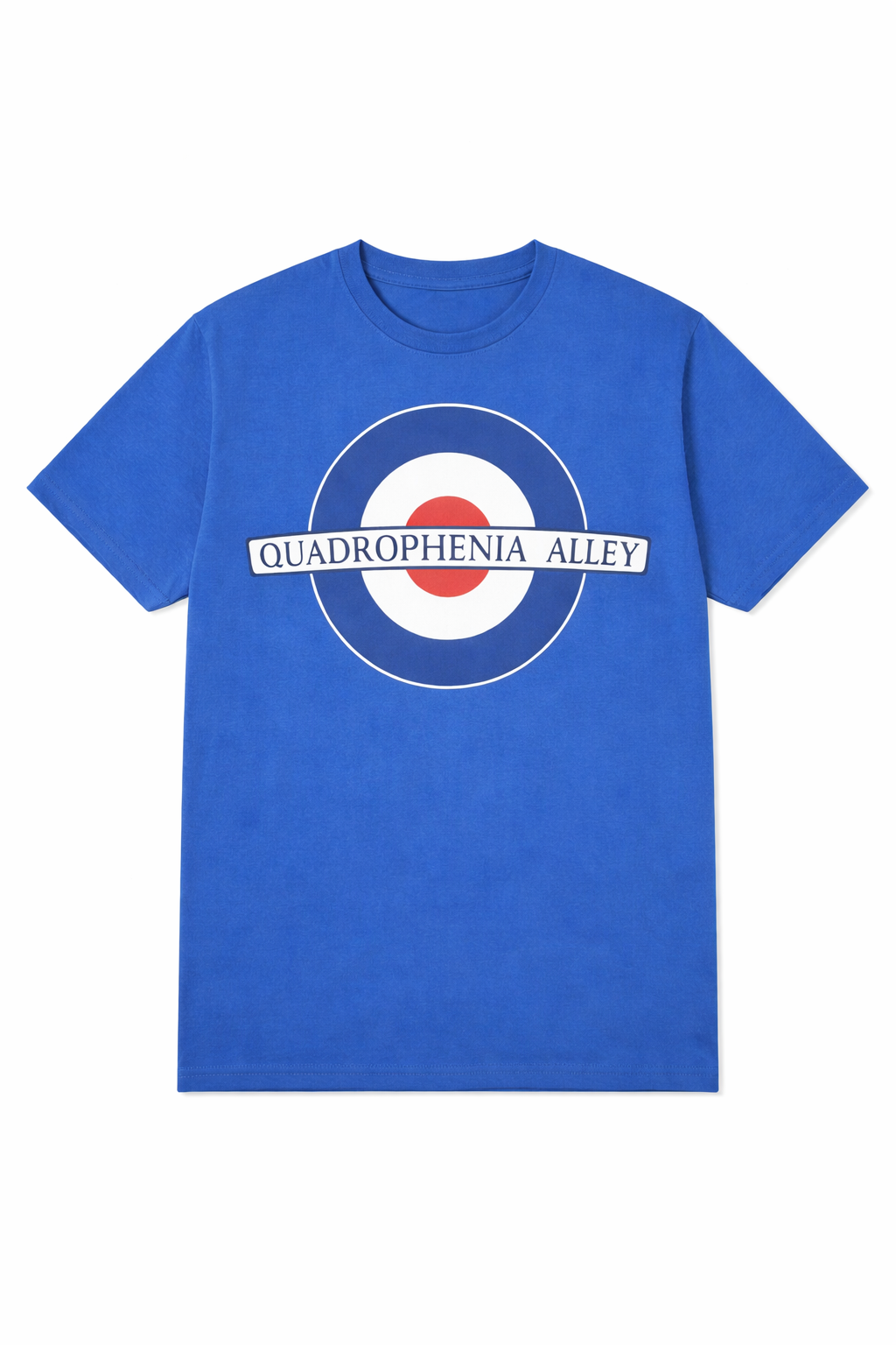 Quadrophenia Alley Men's Exclusive Mod Target Print T-Shirt Royal Blue