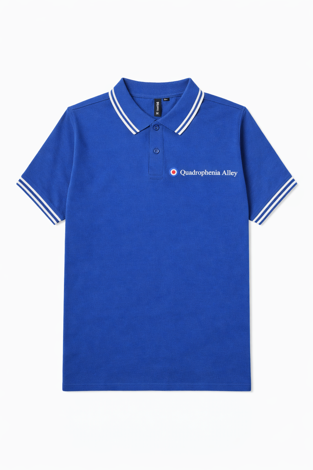 Quadrophenia Alley Men's Exclusive Target Polo Shirt Royal/White