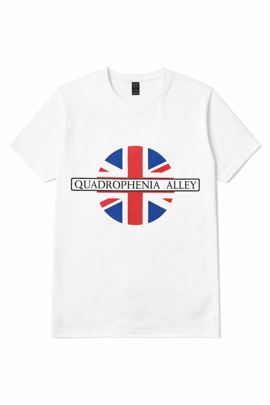 Quadrophenia Alley Men's Exclusive Union Jack Target Print T-Shirt White