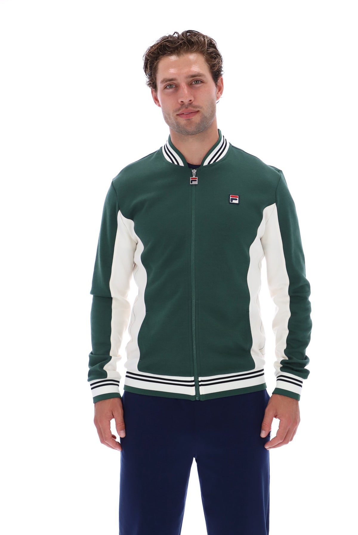 Fila Vintage Settanta 2 Track Top Pine Needle / Gardenia / Black