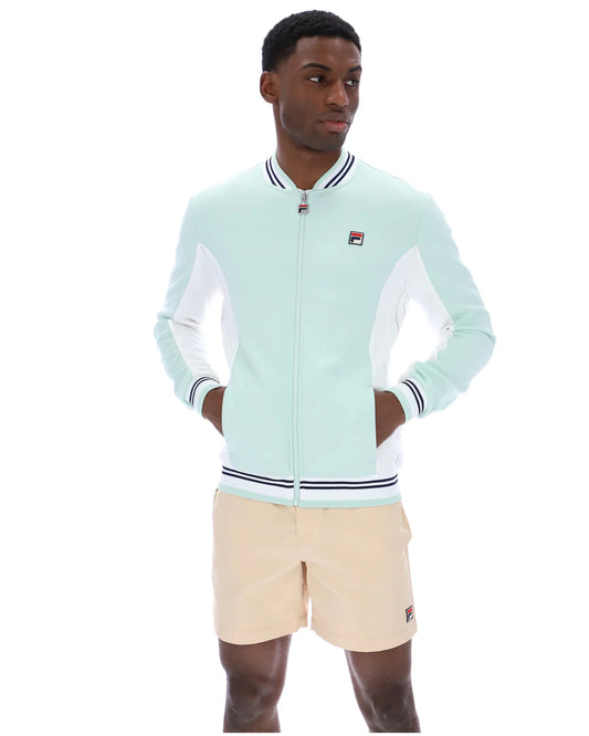 Fila Vintage Men's Settanta 2 Track Top Surf Spray / White / Fila Navy