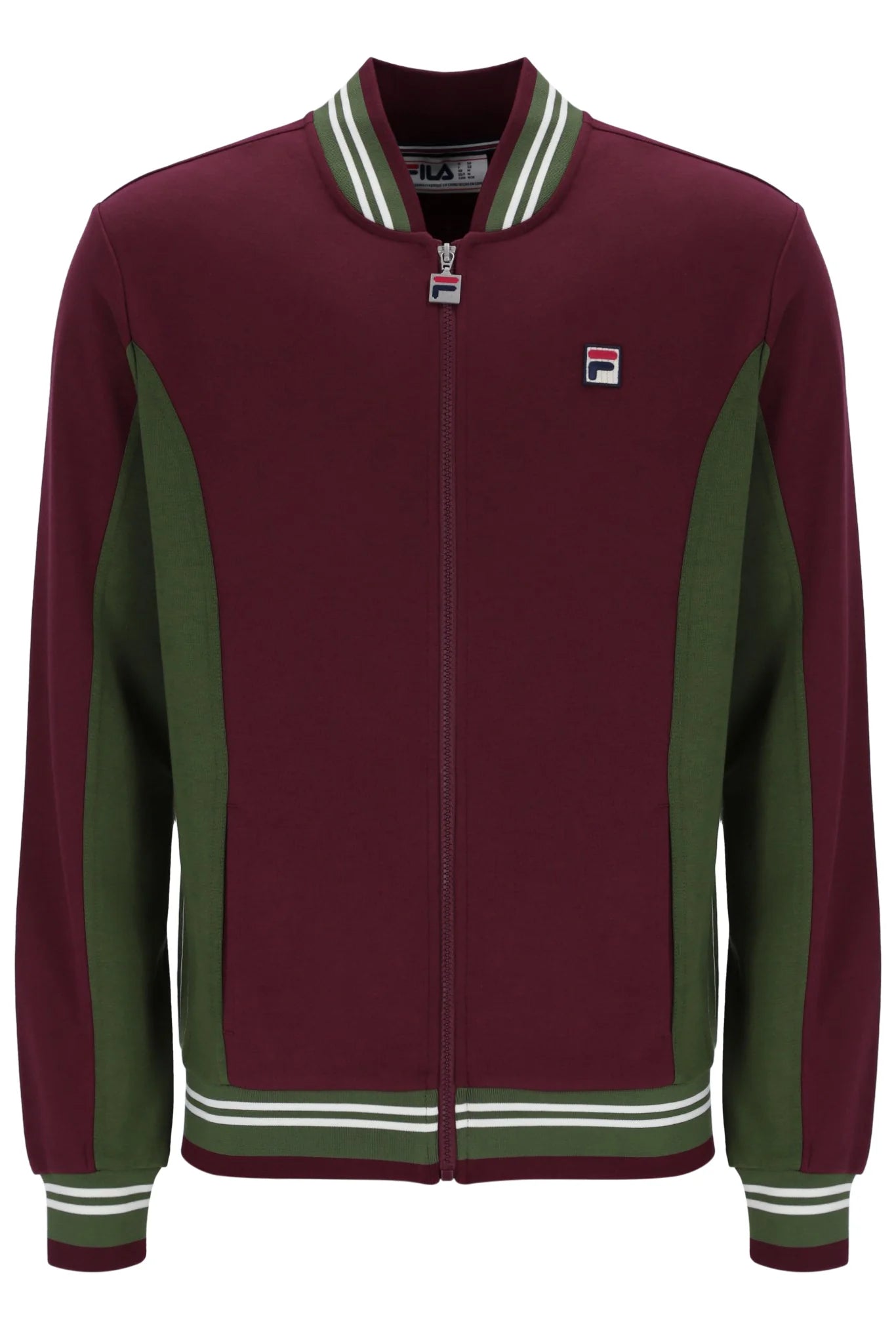 Fila Vintage Men's Settanta 2 Track Top Windsor Wine