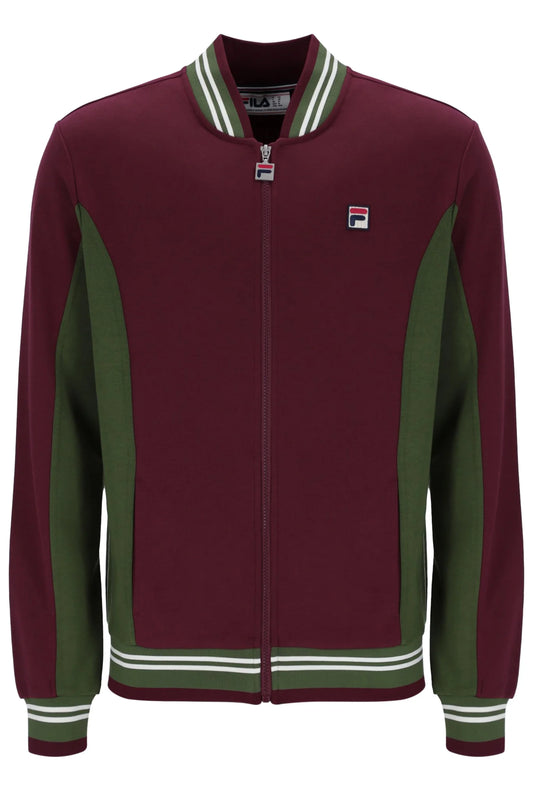 Fila Vintage Men's Settanta 2 Track Top Windsor Wine