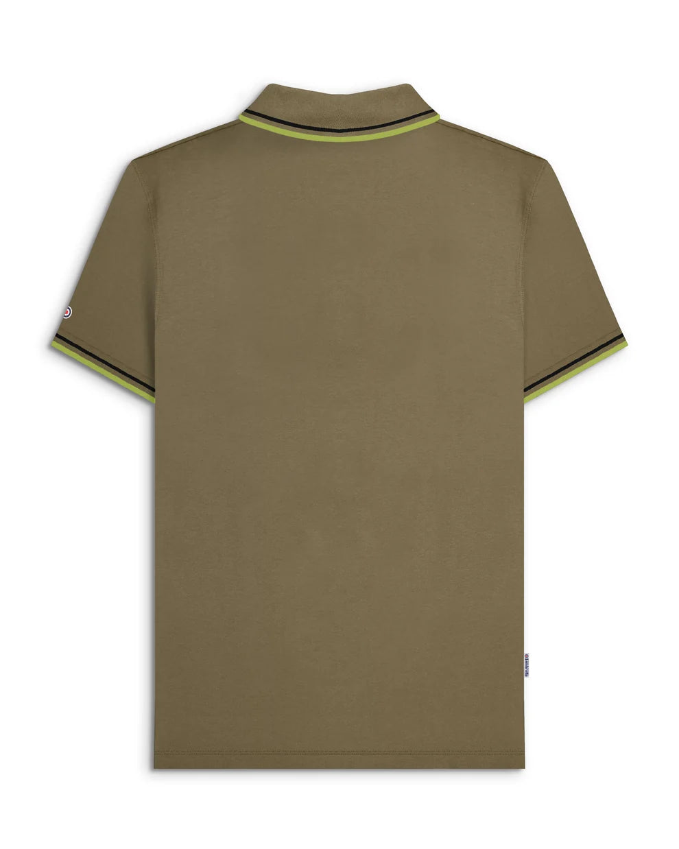 Lambretta SS1608 Twin Tipped Polo Shirt Khaki / Black / Sage