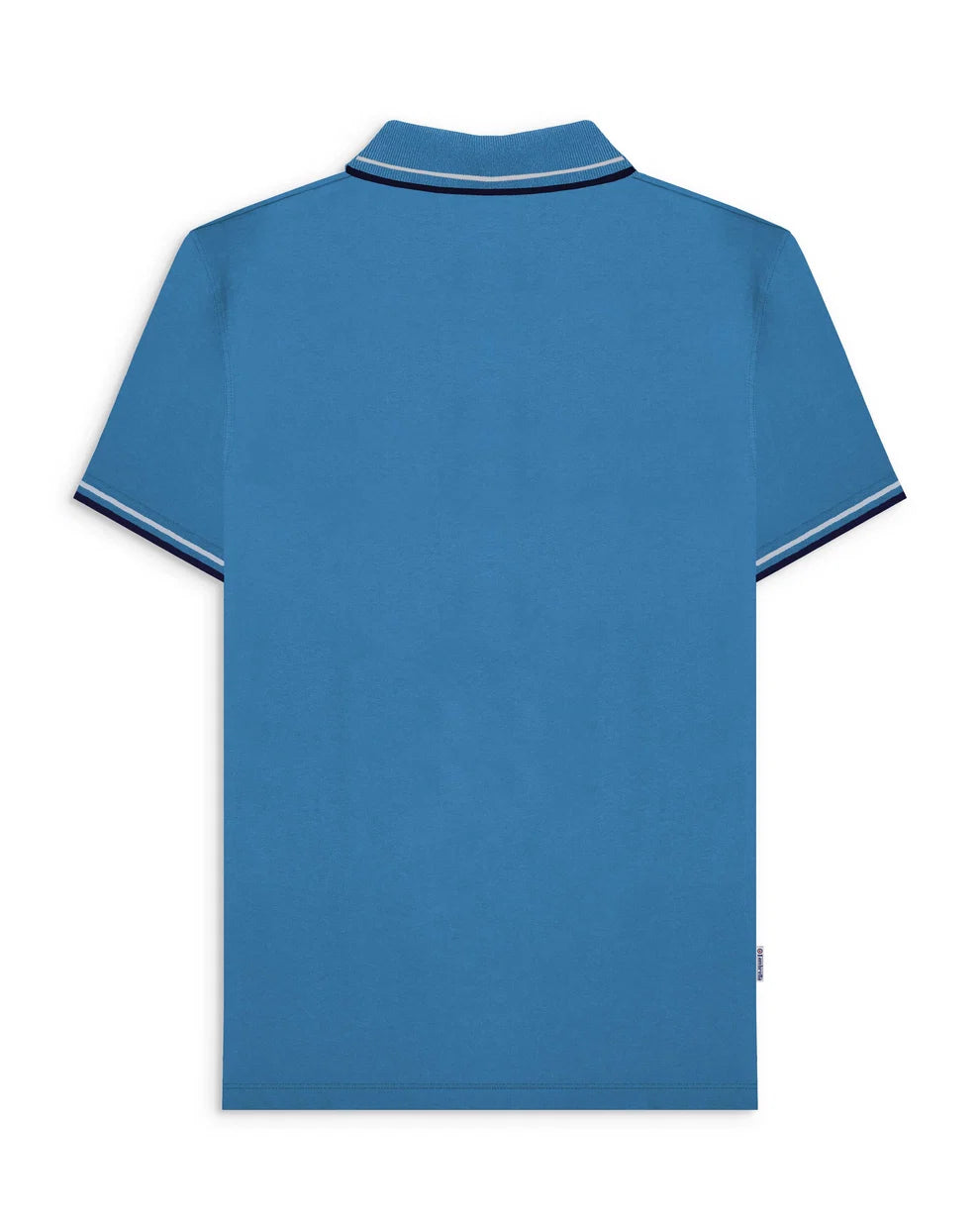Lambretta Men's SS4026 Houndstooth Polo Shirt Dark Blue