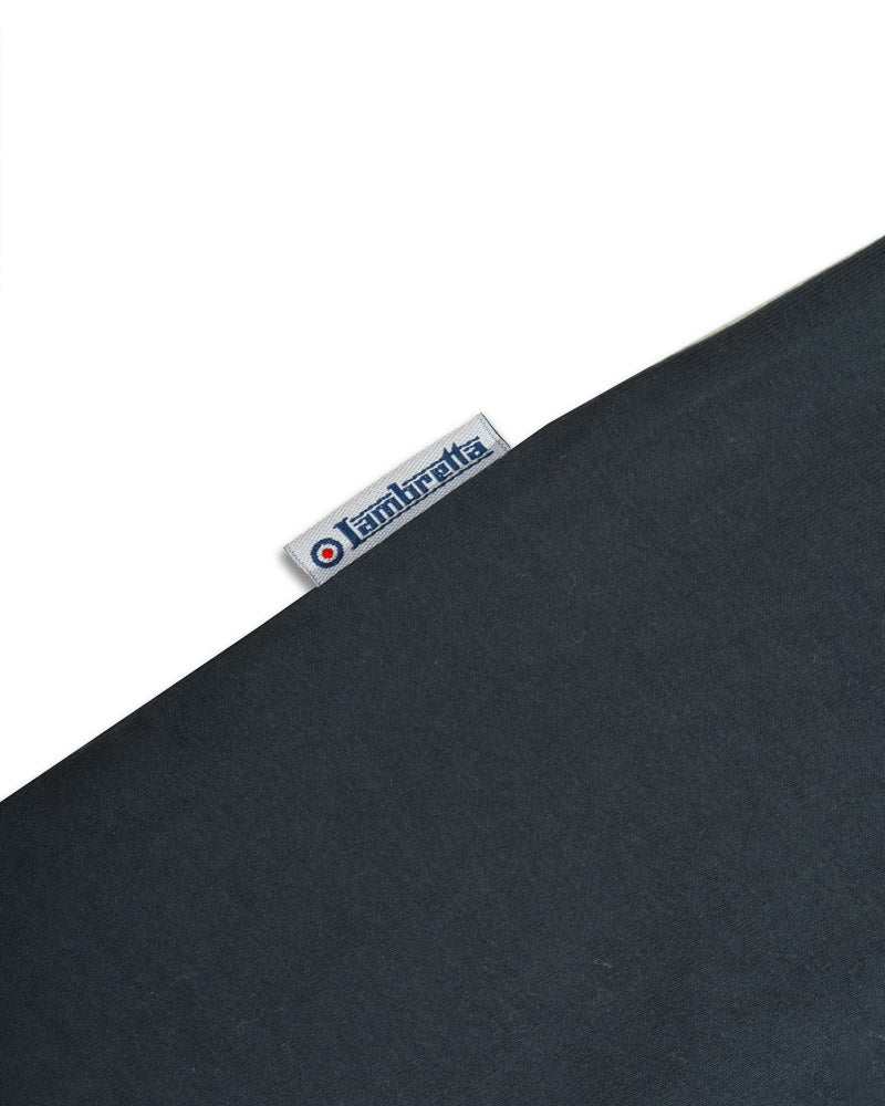 Lambretta Men's SS6014 Badges Polo Shirt Navy Blue