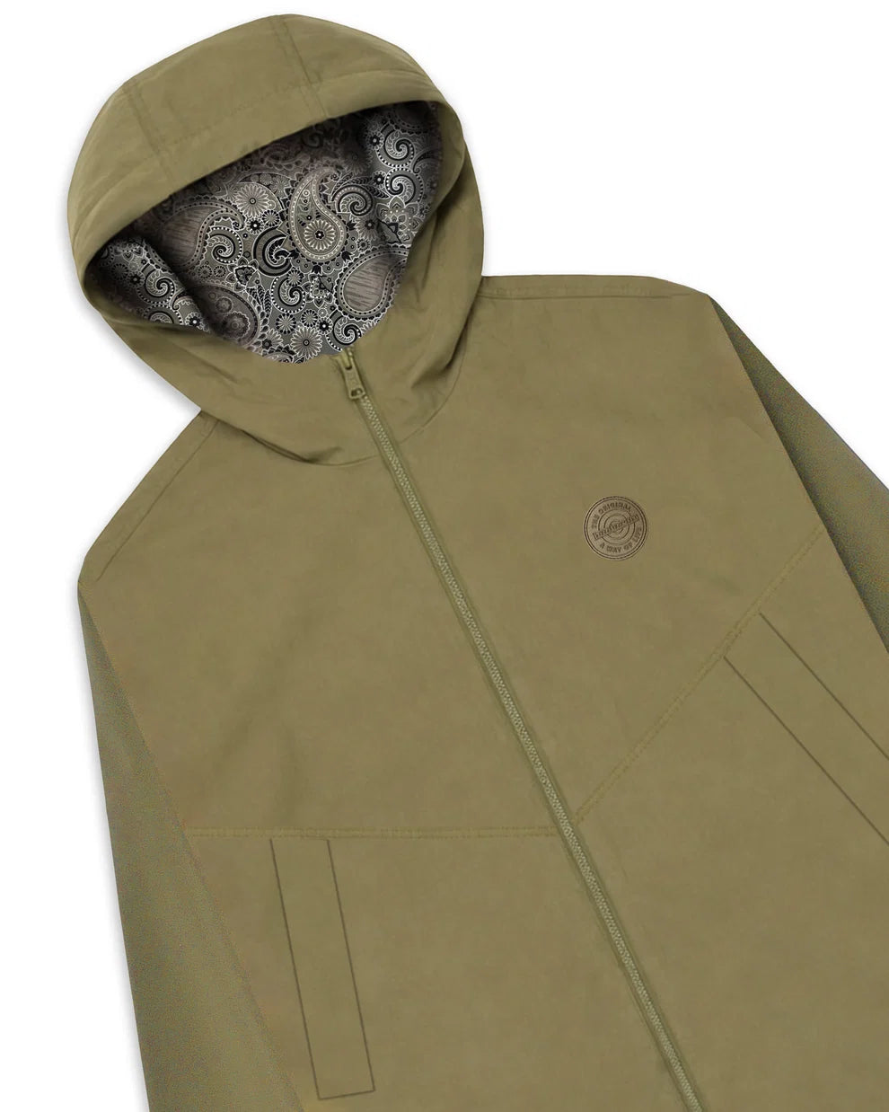 Lambretta Men's SS7060 Brighton Hooden Jacket Khaki Green