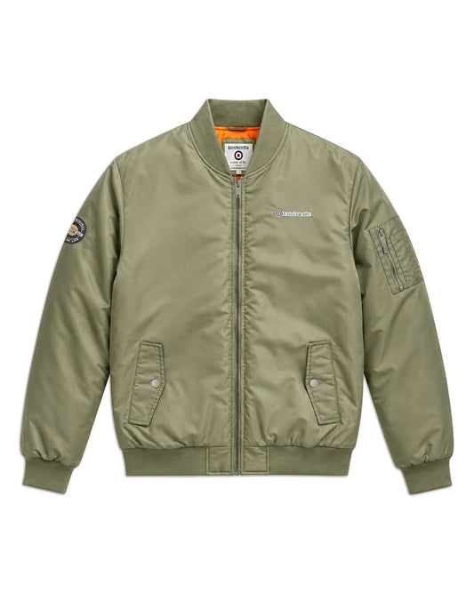 Lambretta SS7061 MA-1 Bomber Jacket Khaki Green